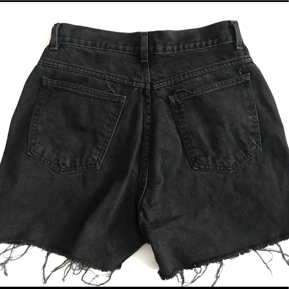 Northwest Blue Black Hi Waisted Jean Shorts - Picture 2 of 6